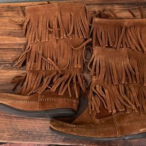 Minnetonka Fringe Boots